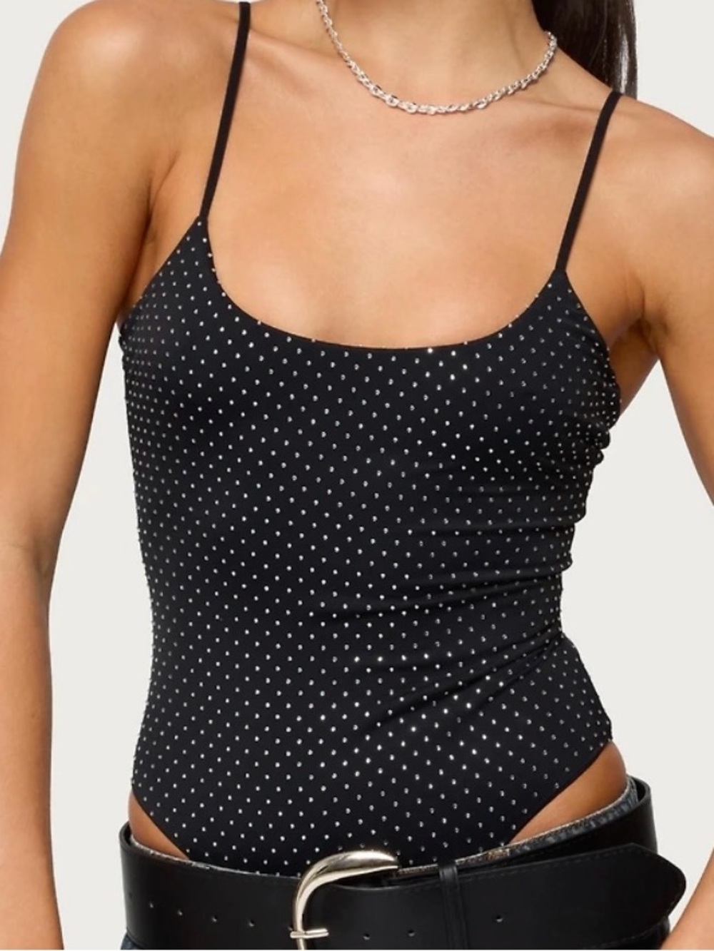 Edikted rhinestone bodysuit